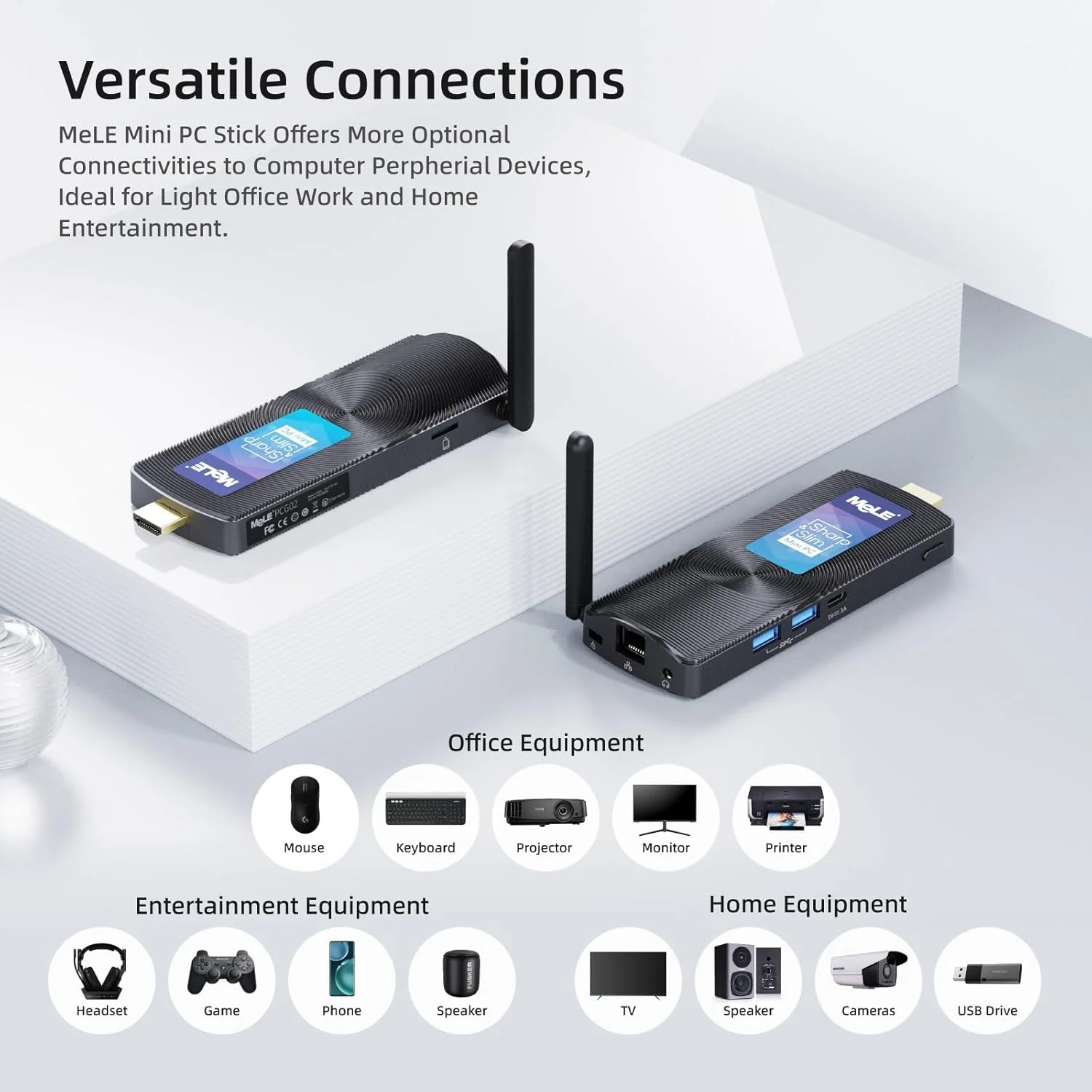 مینی کامپیوتر استیک بدون فن MeLE PCG02 با ویندوز 11 پرو، پردازنده Celeron J4125، رم 8 گیگابایت و حافظه 128 گیگابایت، کامپیوتر قابل حمل برای کاربری تجاری و خانگی، پشتیبانی از ویدئو HDMI 4K 60Hz، بلوتوث 4.2، وای فای دو بانده 2.4G/5.8G، USB و پورت اترنت مینی کامپیوتر استیک بدون فن MeLE PCG02 با ویندوز 11 پرو، پردازنده Celeron J4125، رم 8 گیگابایت و حافظه 128 گیگابایت، کامپیوتر قابل حمل برای کاربری تجاری و خانگی، پشتیبانی از ویدئو HDMI 4K 60Hz، بلوتوث 4.2، وای فای دو بانده 2.4G/5.8G، USB و پورت اترنت