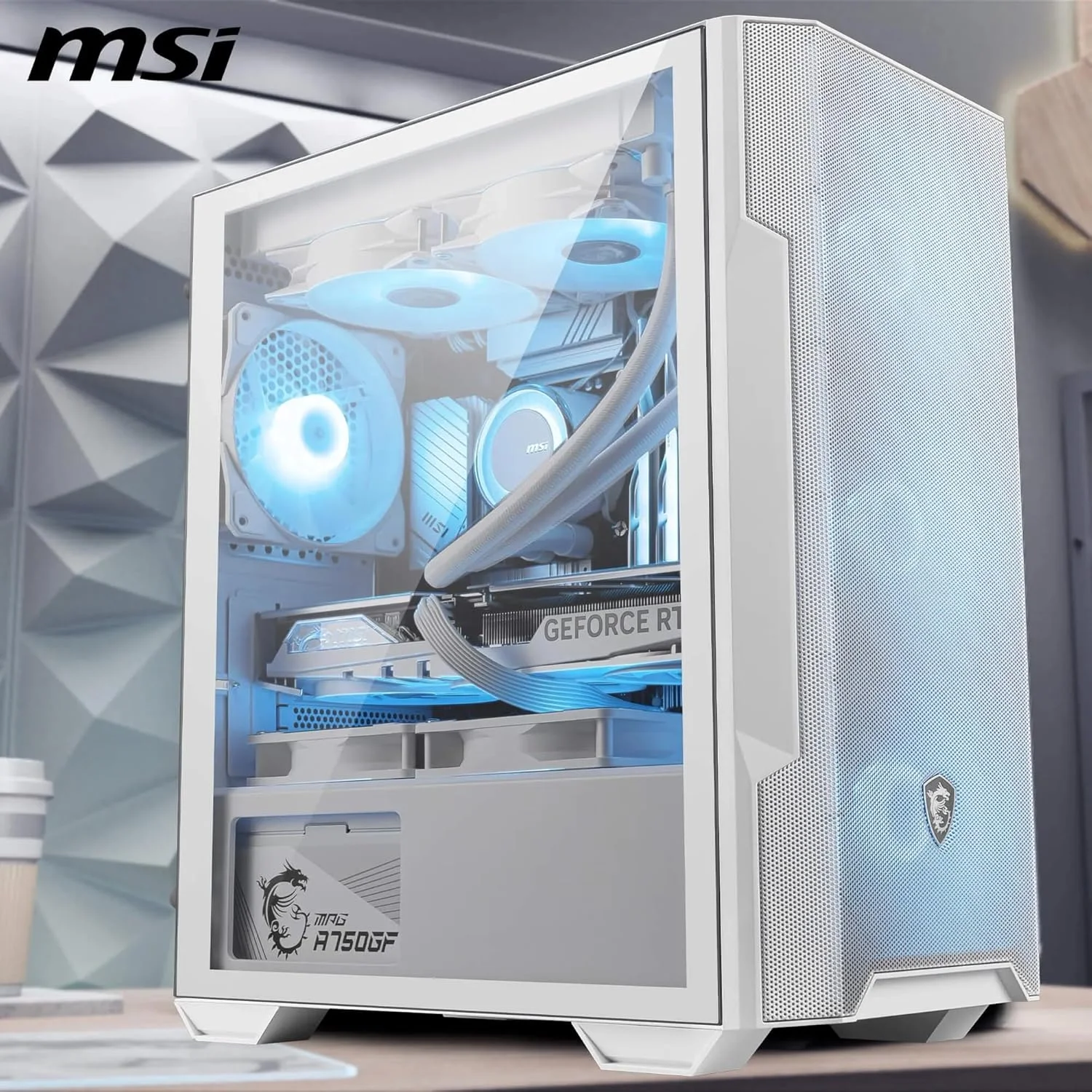 کیس کامپیوتر MSI MAG Forge M100R Micro ATX Tower: دارای 4 اسلات توسعه، حداکثر طول کارت گرافیک 11.81 اینچ، 3 عدد فن 120 میلی متری از پیش نصب شده در جلو، 1 عدد فن 120 میلی متری در عقب - سفید کیس کامپیوتر MSI MAG Forge M100R Micro ATX Tower: دارای 4 اسلات توسعه، حداکثر طول کارت گرافیک 11.81 اینچ، 3 عدد فن 120 میلی متری از پیش نصب شده در جلو، 1 عدد فن 120 میلی متری در عقب - سفید