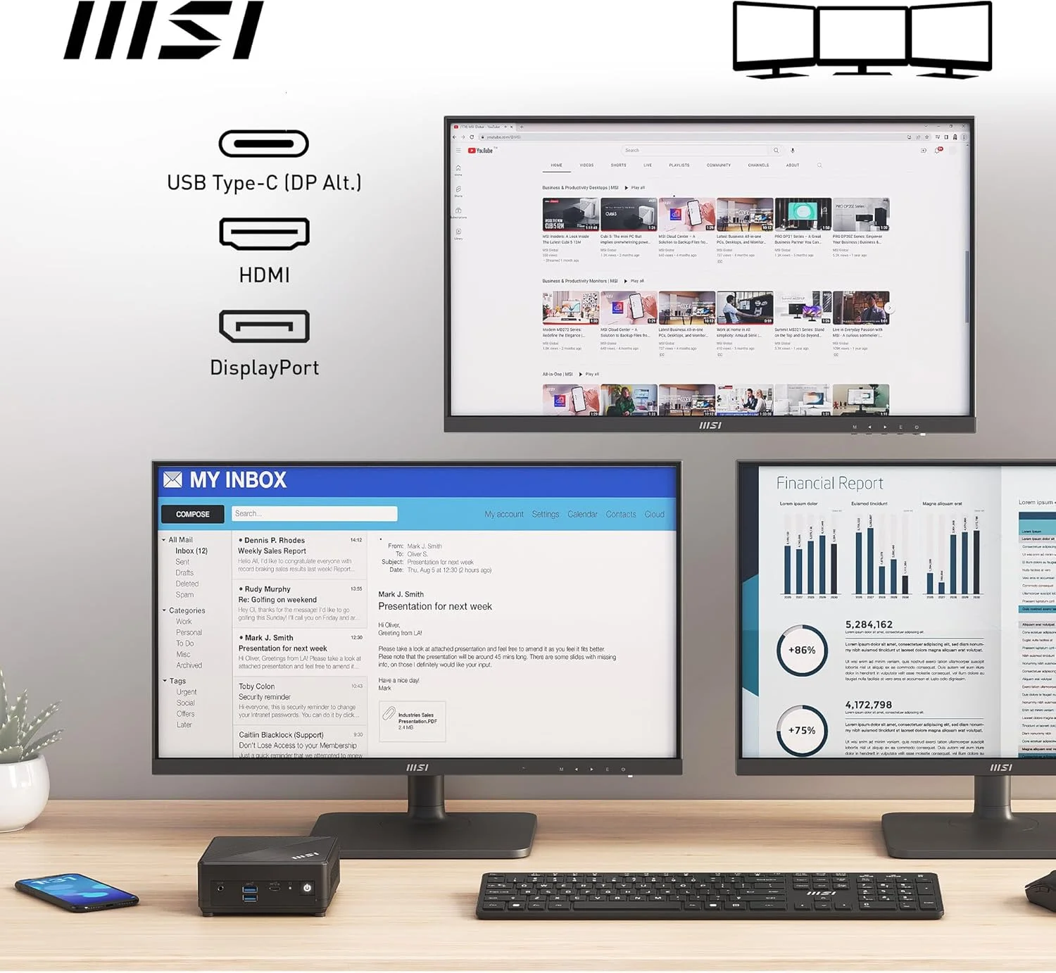 مینی پی سی بون MSI مدل Notebook Cubi N ADL-001BEU اینتل N200