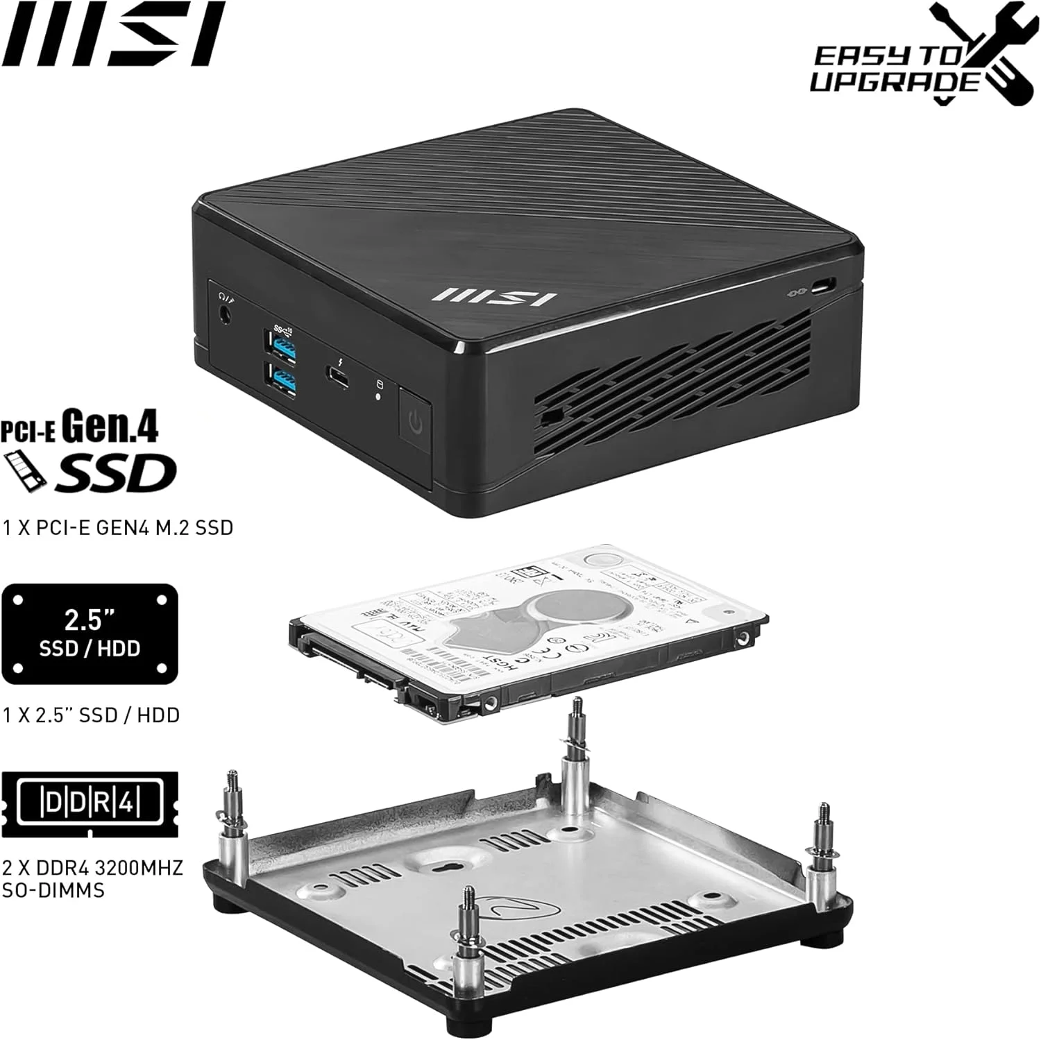 MSI Cubi 5 12M Intel Core i5 1235U Barebone، NUC، SFF، مینی کامپیوتر، HTPC، (بدون رم، بدون حافظه ذخیره سازی، بدون سیستم عامل)، گرافیک IRIS XE / Thunderbolt 4 / Type C / HDMI / DisplayPort / Dual LAN / WiFi 6E / BT 5.3 / VESA MSI Cubi 5 12M Intel Core i5 1235U Barebone، NUC، SFF، مینی کامپیوتر، HTPC، (بدون رم، بدون حافظه ذخیره سازی، بدون سیستم عامل)، گرافیک IRIS XE / Thunderbolt 4 / Type C / HDMI / DisplayPort / Dual LAN / WiFi 6E / BT 5.3 / VESA