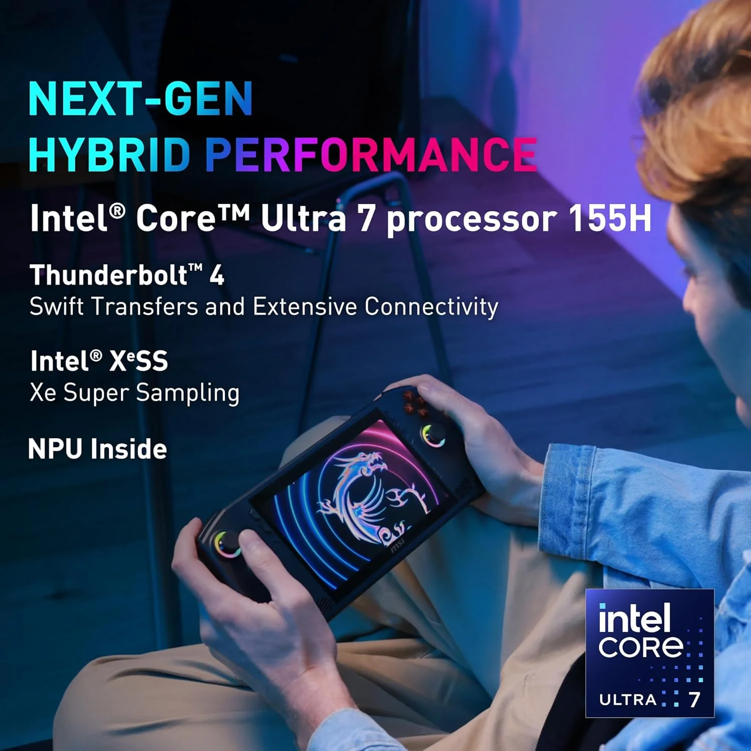 کنسول بازی دستی MSI Claw PC: اینتل Ultra 7-155H، نمایشگر 7 اینچی FHD 120 هرتز، 16 گیگابایت LPDDR5، 512 گیگابایت NVMe SSD، کارت خوان MicroSD، تاندربولت 4، ویندوز 11 هوم: مشکی A1M-051US کنسول بازی دستی MSI Claw PC: اینتل Ultra 7-155H، نمایشگر 7 اینچی FHD 120 هرتز، 16 گیگابایت LPDDR5، 512 گیگابایت NVMe SSD، کارت خوان MicroSD، تاندربولت 4، ویندوز 11 هوم: مشکی A1M-051US