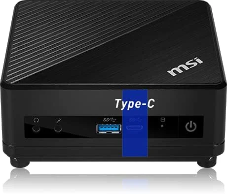مینی پی سی MSI Cubi 5 10M - پردازنده دو هسته ای Pentium Gold 6405U، ویندوز 10، گرافیک یکپارچه، 4 گیگابایت رم DDR4، 128 گیگابایت SSD SATA، Wi-Fi، USB Type-C، HDMI - مینی دسکتاپ مشکی جمع و جور و قدرتمند - اینتل مینی پی سی MSI Cubi 5 10M - پردازنده دو هسته ای Pentium Gold 6405U، ویندوز 10، گرافیک یکپارچه، 4 گیگابایت رم DDR4، 128 گیگابایت SSD SATA، Wi-Fi، USB Type-C، HDMI - مینی دسکتاپ مشکی جمع و جور و قدرتمند - اینتل