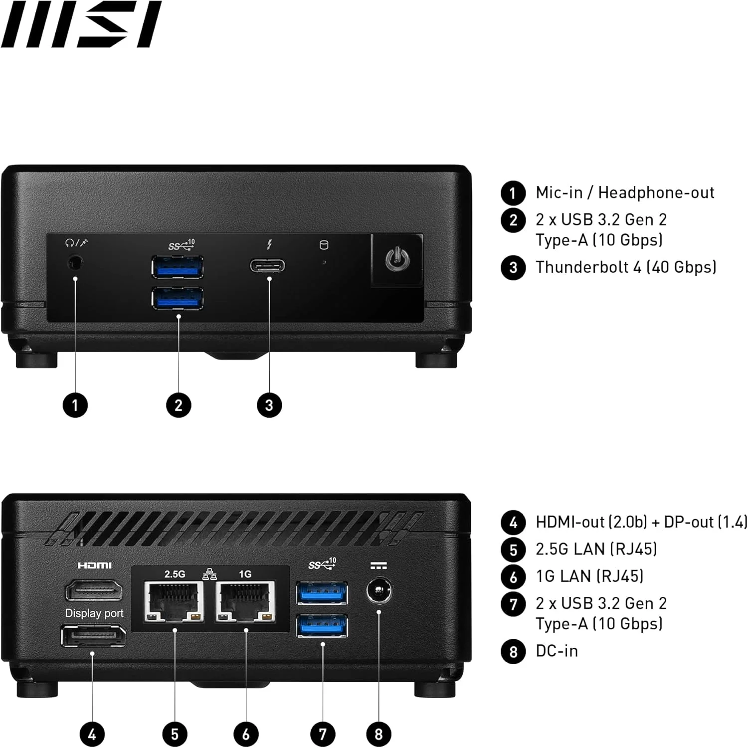 MSI Cubi 5 12M Intel Core i5 1235U Barebone، NUC، SFF، مینی کامپیوتر، HTPC، (بدون رم، بدون حافظه ذخیره سازی، بدون سیستم عامل)، گرافیک IRIS XE / Thunderbolt 4 / Type C / HDMI / DisplayPort / Dual LAN / WiFi 6E / BT 5.3 / VESA MSI Cubi 5 12M Intel Core i5 1235U Barebone، NUC، SFF، مینی کامپیوتر، HTPC، (بدون رم، بدون حافظه ذخیره سازی، بدون سیستم عامل)، گرافیک IRIS XE / Thunderbolt 4 / Type C / HDMI / DisplayPort / Dual LAN / WiFi 6E / BT 5.3 / VESA