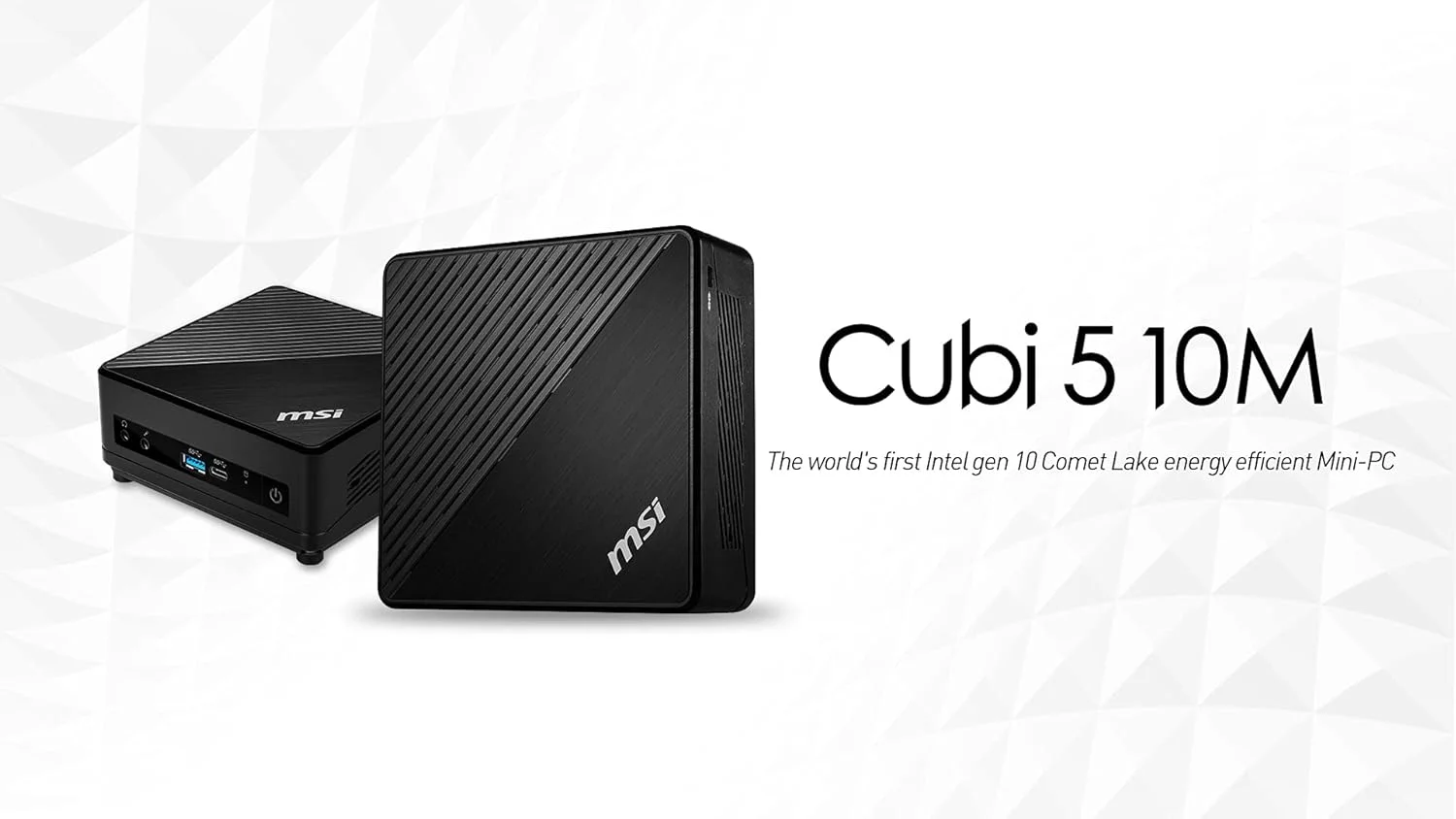 مینی پی سی MSI Cubi 5 10M - پردازنده دو هسته ای Pentium Gold 6405U، ویندوز 10، گرافیک یکپارچه، 4 گیگابایت رم DDR4، 128 گیگابایت SSD SATA، Wi-Fi، USB Type-C، HDMI - مینی دسکتاپ مشکی جمع و جور و قدرتمند - اینتل مینی پی سی MSI Cubi 5 10M - پردازنده دو هسته ای Pentium Gold 6405U، ویندوز 10، گرافیک یکپارچه، 4 گیگابایت رم DDR4، 128 گیگابایت SSD SATA، Wi-Fi، USB Type-C، HDMI - مینی دسکتاپ مشکی جمع و جور و قدرتمند - اینتل