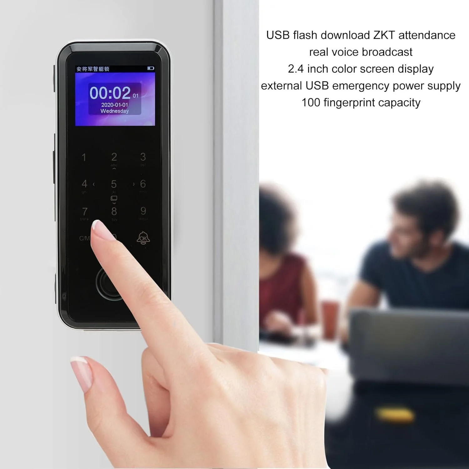 قفل هوشمند Asixxsix، ورود بدون کلید با اثر انگشت، درب هوشمند، پشتیبانی دیجیتال الکترونیکی از برنامه موبایل، اثر انگشت، رمز عبور، کشیدن کارت، رمز عبور محدود زمانی