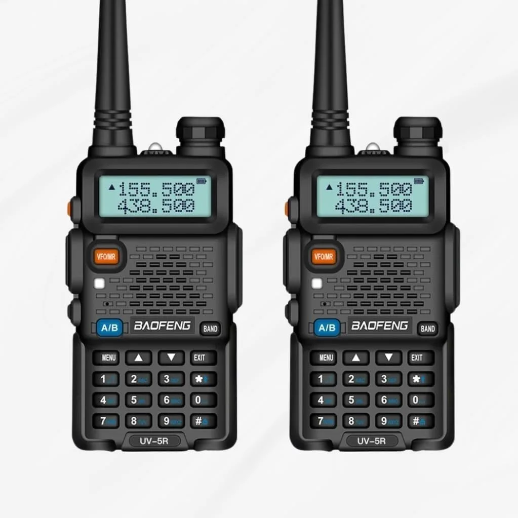 اینترفون رمزگشایی آنالوگ دوربرد دو بانده 128 کاناله دستی فرستنده و گیرنده FM دو طرفه