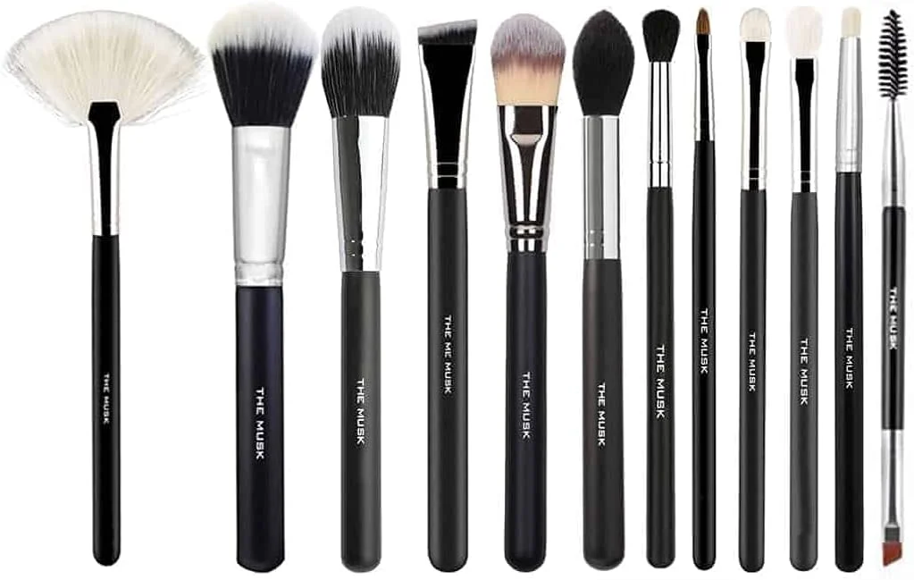 ست برس آرایشی حرفه ای کوچک ماسک ایندیا، ابزار برس پودر صورت، رژگونه، ترکیب کرم پودر، خط چشم