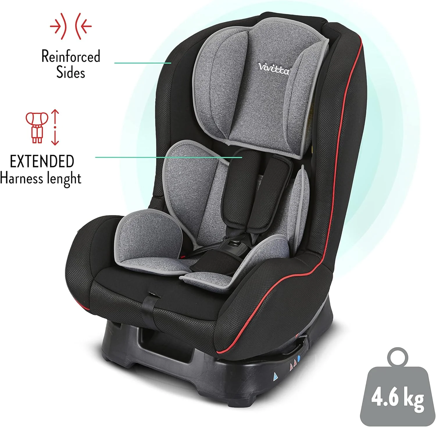 صندلی ماشین کودک Babyauto Vivitta VIL گروه 01 مناسب برای نوزادان/کودکان نوپا از 0 تا 36 ماه با محافظت در برابر ضربه جانبی | کمربند ایمنی 5 نقطه ای | قابل تنظیم | رو به جلو و عقب - مشکی/خاکستری صندلی ماشین کودک Babyauto Vivitta VIL گروه 01 مناسب برای نوزادان/کودکان نوپا از 0 تا 36 ماه با محافظت در برابر ضربه جانبی | کمربند ایمنی 5 نقطه ای | قابل تنظیم | رو به جلو و عقب - مشکی/خاکستری