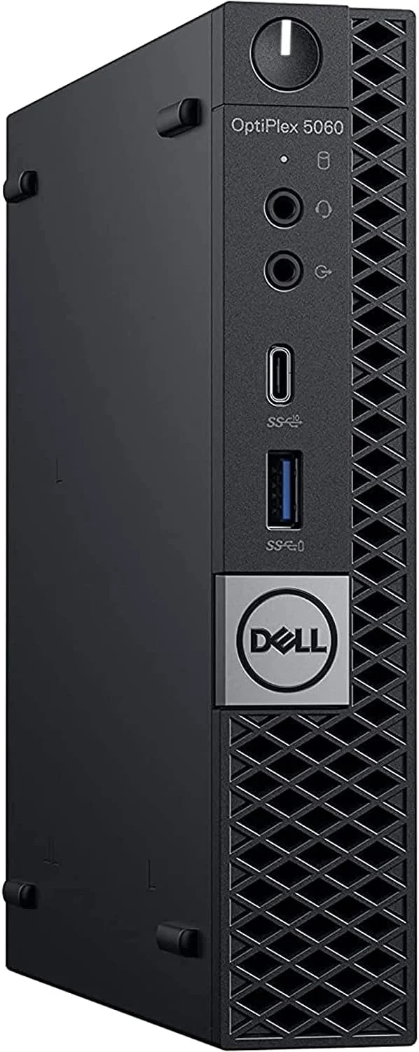 کامپیوتر رومیزی کوچک Dell OptiPlex 5060 Micro | پردازنده شش هسته ای Intel i5 (2.1) | رم 16 گیگابایتی DDR4 | حافظه 500 گیگابایتی PCIe M.2 NVMe | ویندوز 11 حرفه ای | کامپیوتر خانگی یا اداری (بازسازی شده)