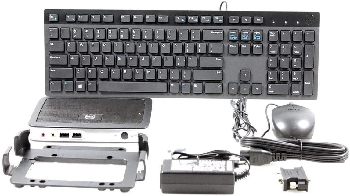 مینی دسکتاپ Dell Wyse 8JD4W 3020، رم 2 گیگابایتی، حافظه فلش 4 گیگابایتی، مشکی/سفید (بازسازی شده)