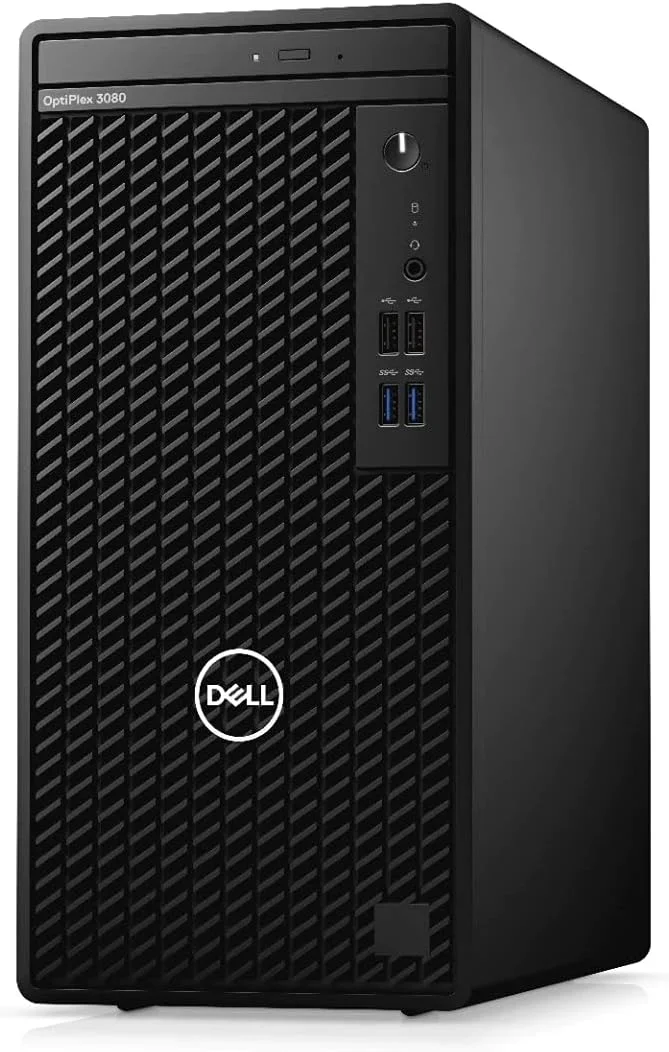 کامپیوتر رومیزی Dell Optiplex 3000 3080 MT Mini Tower (مدل 2020) | پردازنده Core i5 - هارد 1 ترابایتی - رم 8 گیگابایتی | 6 هسته با فرکانس 4.3 گیگاهرتز - ویندوز 10 پرو