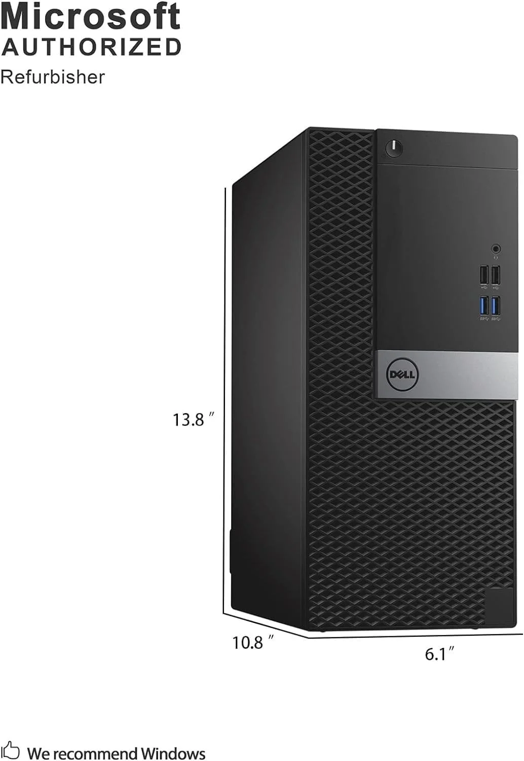 کامپیوتر رومیزی Dell Optiplex 7040 MT i7، کامپیوتر 7040 Tower با پردازنده چهار هسته ای i7-6700 با فرکانس 3.4 گیگاهرتز تا 4.0 گیگاهرتز، 32 گیگابایت رم، 512 گیگابایت SSD، کیبورد RGB، ویندوز 10 پرو (بازسازی شده) کامپیوتر رومیزی Dell Optiplex 7040 MT i7، کامپیوتر 7040 Tower با پردازنده چهار هسته ای i7-6700 با فرکانس 3.4 گیگاهرتز تا 4.0 گیگاهرتز، 32 گیگابایت رم، 512 گیگابایت SSD، کیبورد RGB، ویندوز 10 پرو (بازسازی شده)