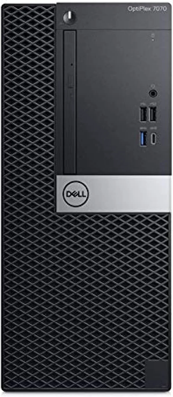کامپیوتر رومیزی Dell 7070 Tower (پردازنده Intel Core i7-9700، حافظه رم 32 گیگابایت DDR4، هارد دیسک 1 ترابایت + اس اس دی 240 گیگابایت، کارت گرافیک 4 گیگابایت، ویندوز 10 پرو 64 بیتی)