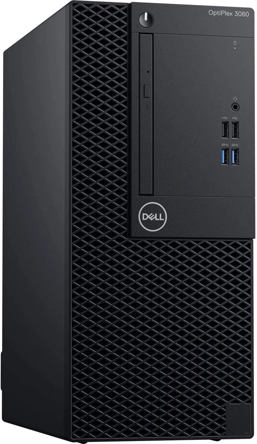 کامپیوتر رومیزی Dell Optiplex 3060 با پردازنده Intel i5-8500 3.0 GHz، حافظه کش 9 مگابایت، 6 هسته، گرافیک Intel UHD، مادربرد H370، رم 4 گیگابایت DDR4-2666 و هارد دیسک 1 ترابایت