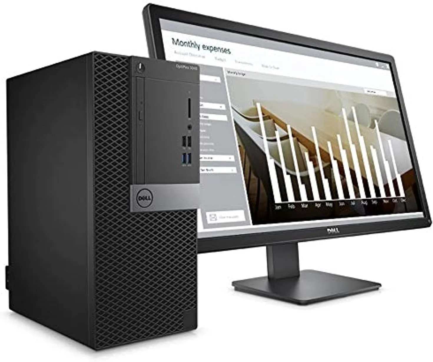 کامپیوتر رومیزی Dell Optiplex 3040 (پردازنده Intel Core i3-6100، رم 8 گیگابایت، هارد دیسک 500 گیگابایت، ویندوز 7 پرو، 18.5 اینچ)