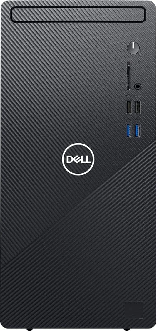 کامپیوتر رومیزی جدید Dell Inspiron 3880 مدل 2021، پردازنده چهارهسته‌ای Intel Core i5-10400 نسل دهم، رم 16 گیگابایتی DDR4، حافظه SSD PCIe 256 گیگابایتی + هارد دیسک 1 ترابایتی، WiFi، VGA، HDMI، بلوتوث، ویندوز 10 هوم، مشکی (آخرین مدل)