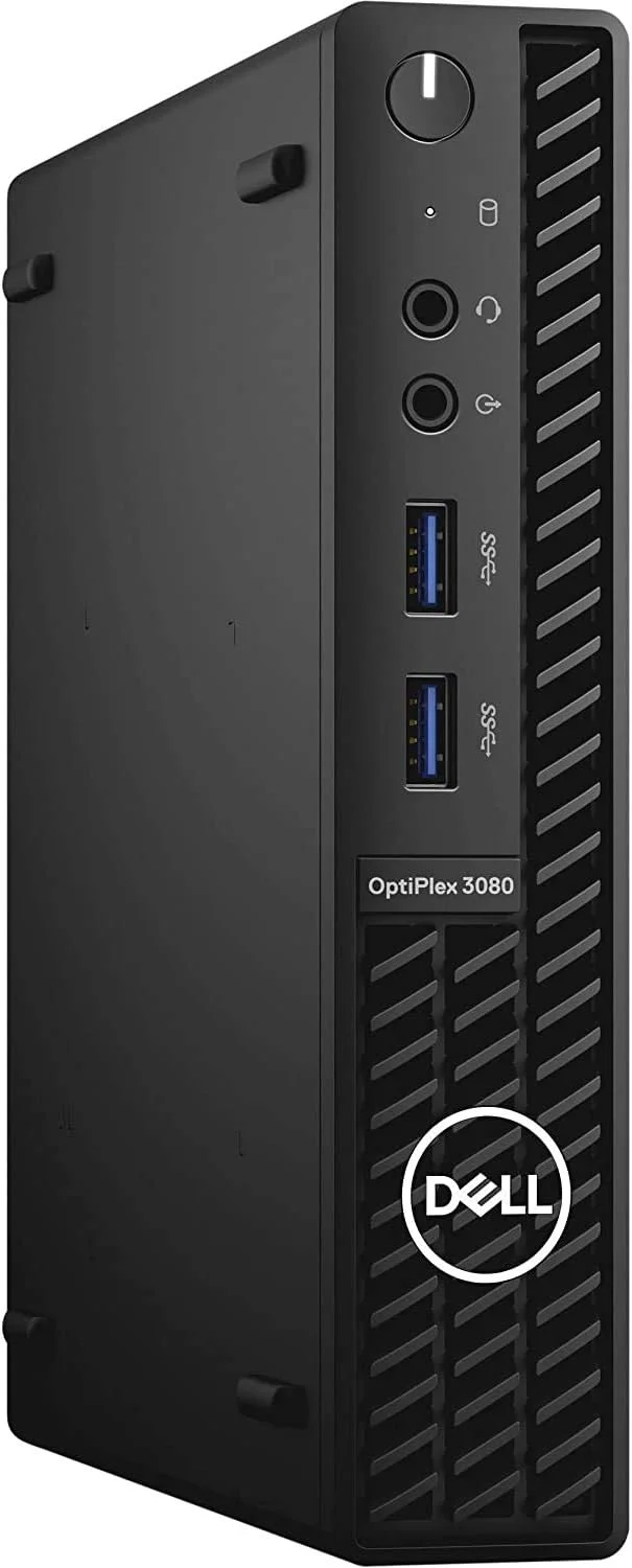 کامپیوتر رومیزی تجاری Dell OptiPlex 3080 Micro Form Factor مدل 2021، پردازنده 6 هسته ای Intel i5-10500T، رم 16 گیگابایتی، SSD 512 گیگابایتی، WiFi، HDMI، DP، بلوتوث، Windows 10 Pro (جدیدترین مدل)