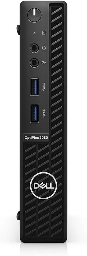 کامپیوتر رومیزی Dell OptiPlex 3080 Micro Form Factor مدل 2021، پردازنده Intel Core i5-10500T، رم 8 گیگابایت DDR4، حافظه SSD 512 گیگابایت، WiFi، HDMI، بلوتوث، کیبورد و ماوس سیمی، Windows 10 Pro