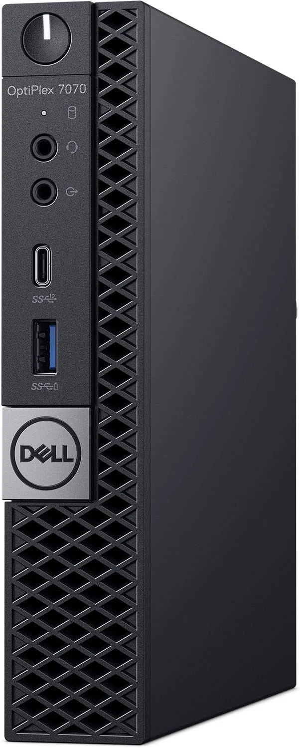 کامپیوتر رومیزی خانگی و اداری Dell Optiplex 7070 مشکی (Intel i5-9600T 6 هسته ای، 32 گیگابایت رم، 512 گیگابایت PCIe SSD، Intel UHD 630، وای فای، بلوتوث، 5xUSB 3.1، 2 درگاه نمایشگر (DP)، Win 10 Pro) (ارتقا یافته)