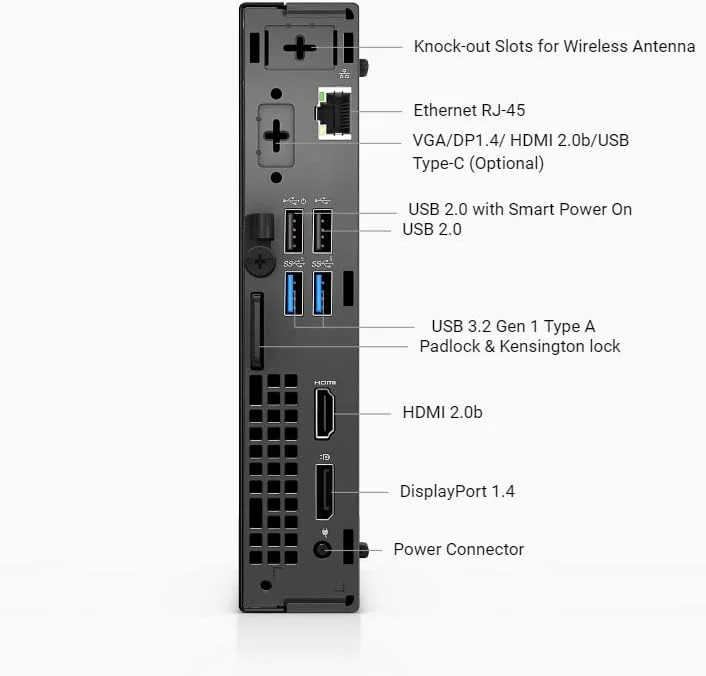 کامپیوتر رومیزی تجاری Dell Optiplex 3000 MFF، نسل دوازدهم پردازنده Intel Core i5-12500T، رم 32 گیگابایتی، SSD 1 ترابایتی، HDMI، RJ-45، کیبورد و ماوس سیمی، Displayport، Wi-Fi 6، ویندوز 11 پرو، مشکی کامپیوتر رومیزی تجاری Dell Optiplex 3000 MFF، نسل دوازدهم پردازنده Intel Core i5-12500T، رم 32 گیگابایتی، SSD 1 ترابایتی، HDMI، RJ-45، کیبورد و ماوس سیمی، Displayport، Wi-Fi 6، ویندوز 11 پرو، مشکی