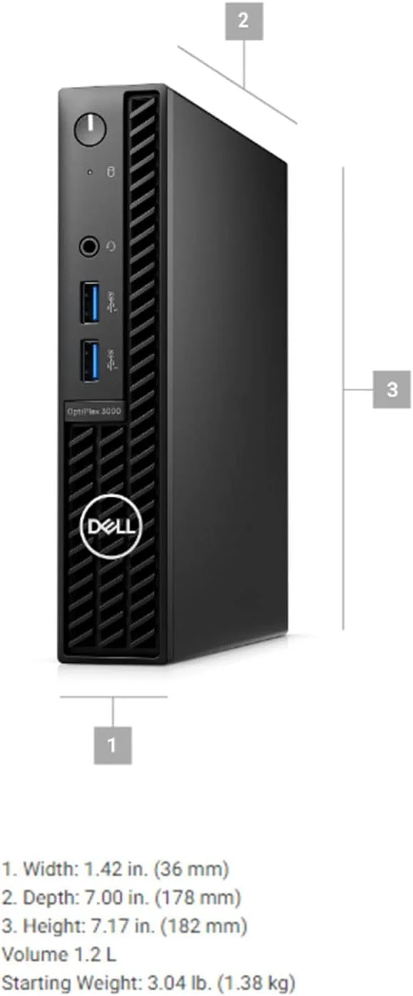 کامپیوتر رومیزی تجاری Dell Optiplex 3000 MFF، نسل دوازدهم پردازنده Intel Core i5-12500T، رم 32 گیگابایتی، SSD 1 ترابایتی، HDMI، RJ-45، کیبورد و ماوس سیمی، Displayport، Wi-Fi 6، ویندوز 11 پرو، مشکی کامپیوتر رومیزی تجاری Dell Optiplex 3000 MFF، نسل دوازدهم پردازنده Intel Core i5-12500T، رم 32 گیگابایتی، SSD 1 ترابایتی، HDMI، RJ-45، کیبورد و ماوس سیمی، Displayport، Wi-Fi 6، ویندوز 11 پرو، مشکی