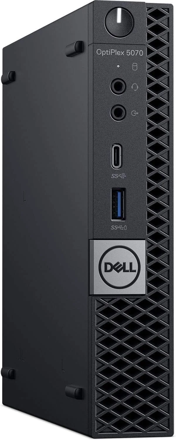 کامپیوتر رومیزی Dell OptiPlex 5070 - پردازنده Intel Core i7-9700T - رم 8 گیگابایت - حافظه SSD 256 گیگابایت - میکرو پی سی (ارتقا یافته)