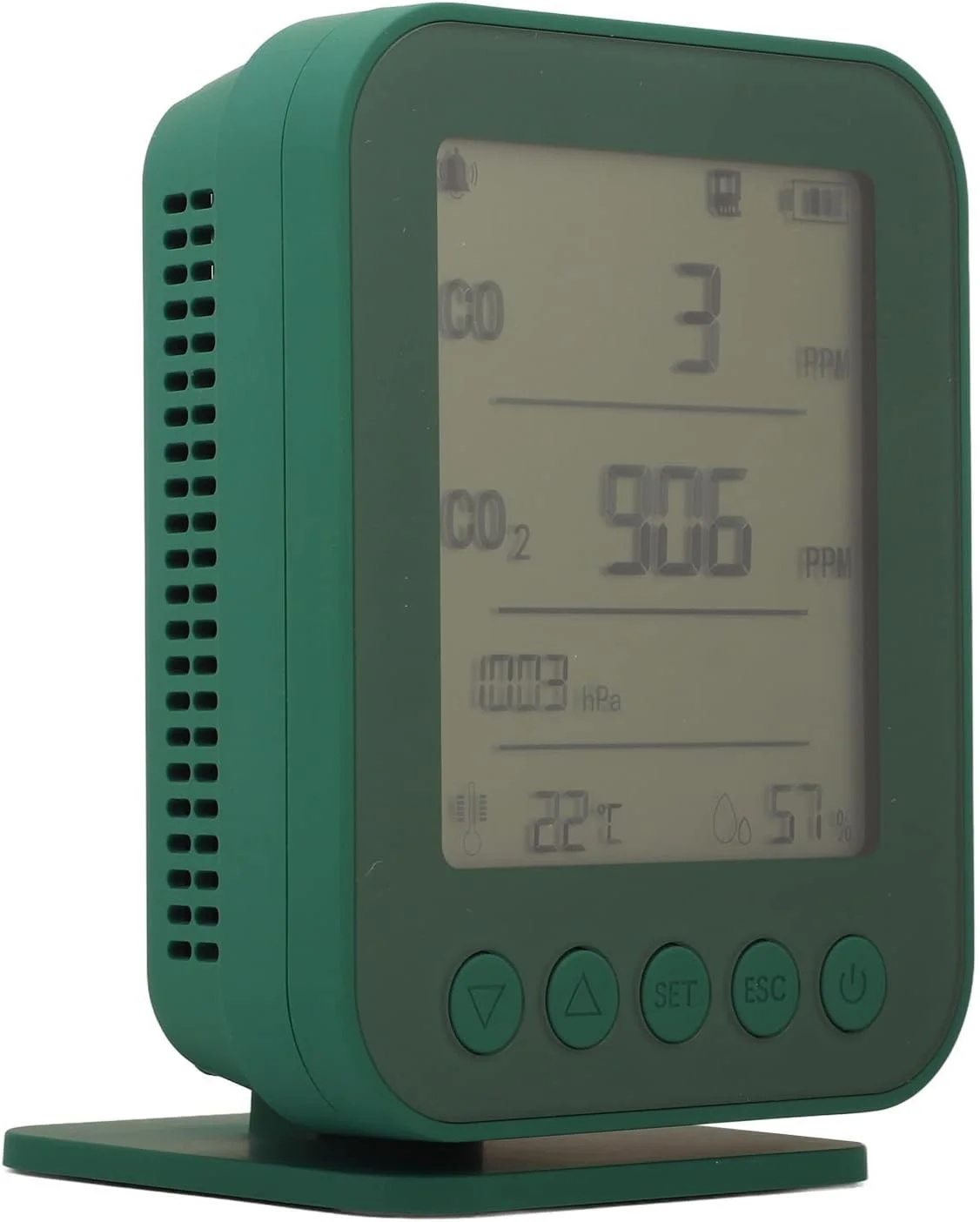 مانیتور CO2، مانیتور کیفیت هوای داخل/خودرو 7 در 1، تستر دما، فشار و رطوبت CO2 با آلارم، کنترل هوشمند APP مانیتور CO2، مانیتور کیفیت هوای داخل/خودرو 7 در 1، تستر دما، فشار و رطوبت CO2 با آلارم، کنترل هوشمند APP