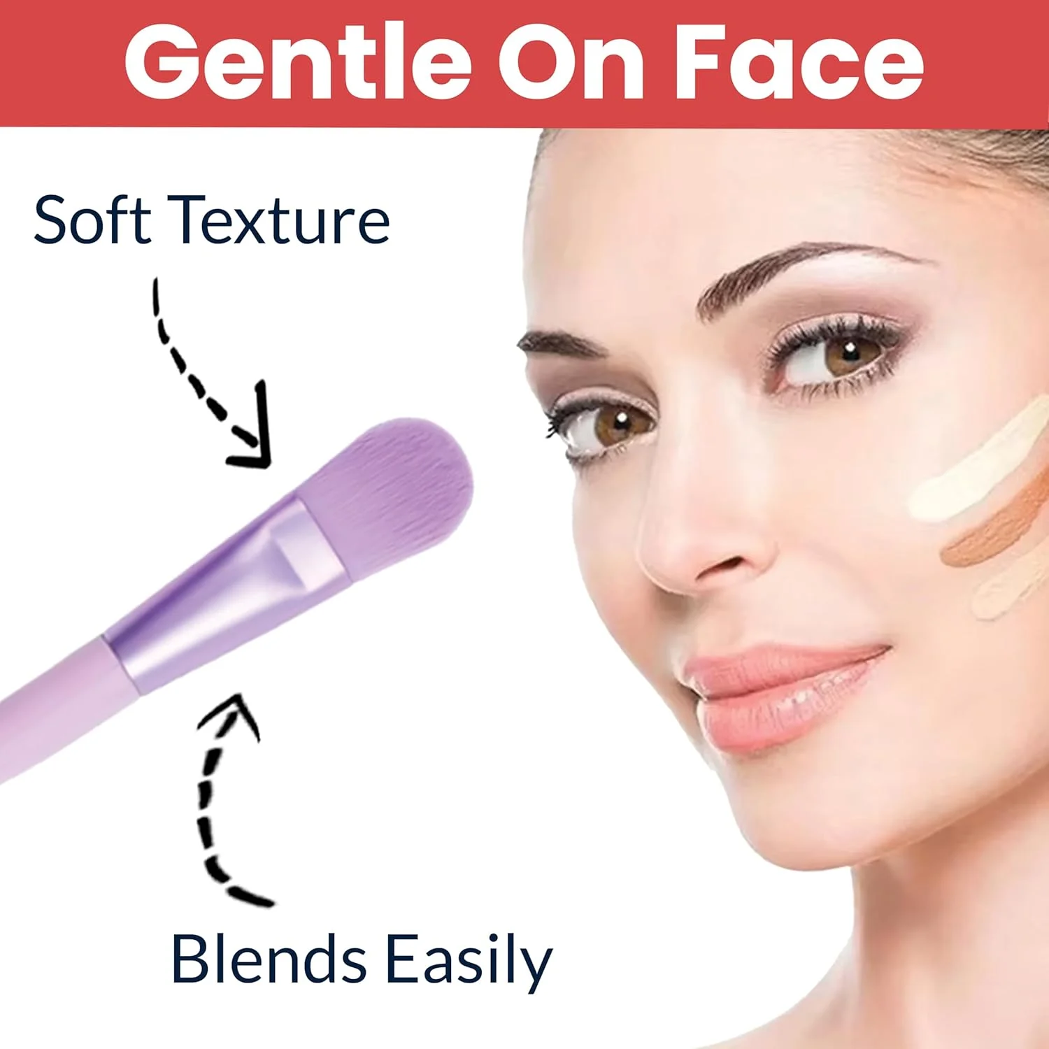 ست برس آرایشی تمپریا (بسته 8 عددی) - ست برس های آرایشی با موهای نرم مناسب برای کرم پودر، کانسیلر، سایه چشم، رژگونه، پودر فشرده صورت، هایلایتر، کانتور، ترکیب خط چشم - همراه با کیف