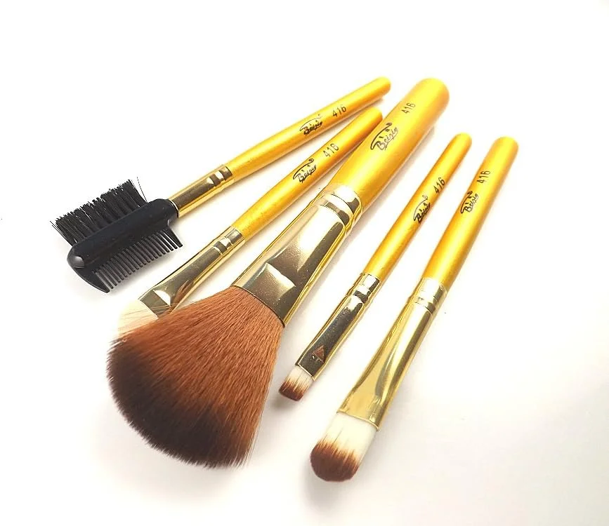 ست 5 تکه برس آرایشی حرفه ای T.O.G برای لب، پودر، سایه چشم و رژگونه