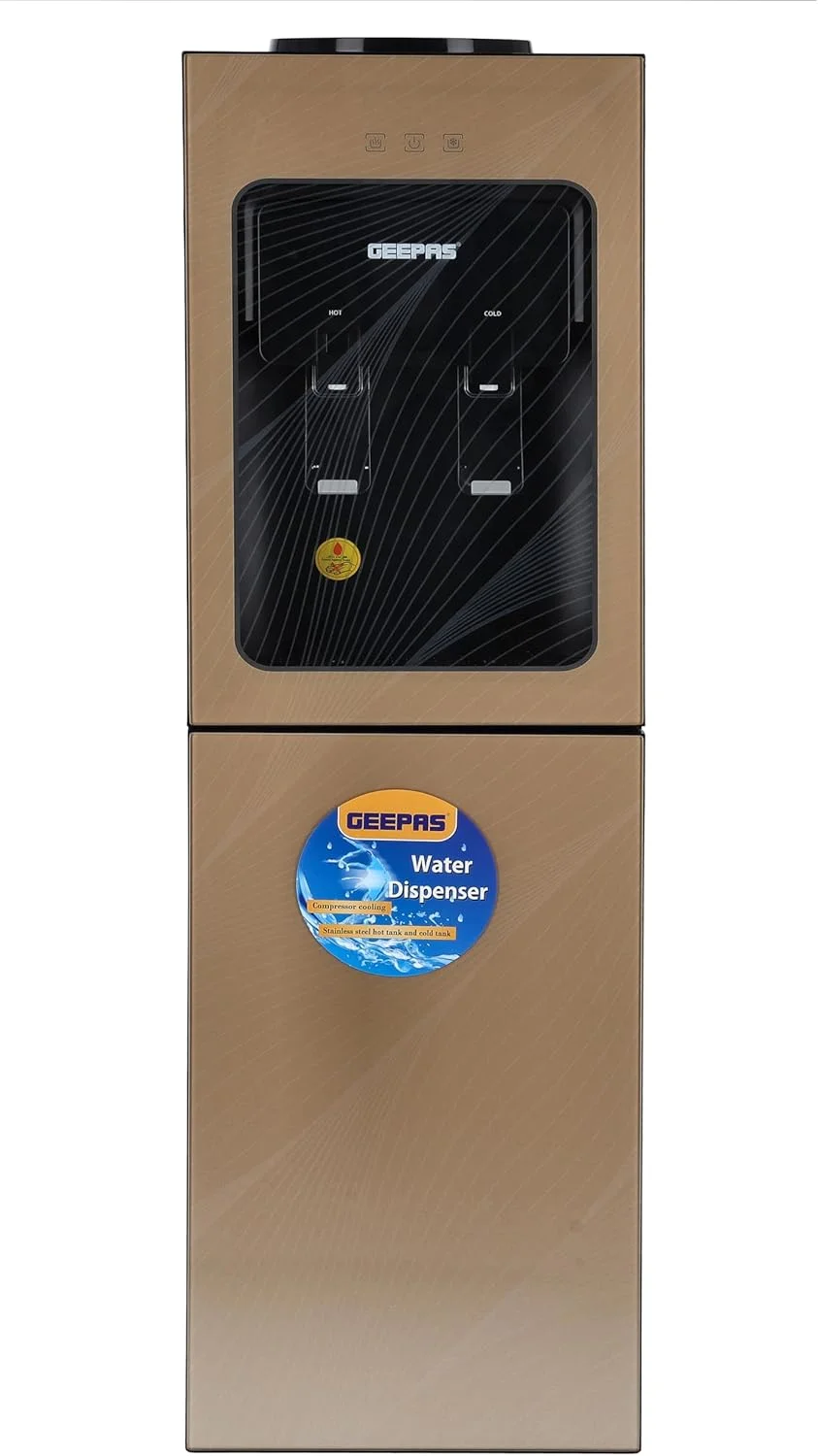 آبسردکن و گرم کن ایستاده جیپاس مدل GWD8363 به همراه یخچال کوچک، مشکی آبسردکن و گرم کن ایستاده جیپاس مدل GWD8363 به همراه یخچال کوچک، مشکی