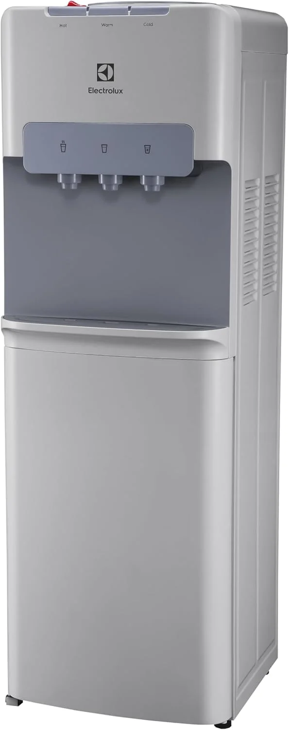 آبسردکن الکترولوکس، بارگیری از بالا، 3 شیر مجهز به آب گرم، سرد و دمای محیط، ایستاده، نشانگر LED، قفل ایمنی کودک برای شیر آب، مناسب برای خانه و محل کار، نقره ای-EQACF1SXSG آبسردکن الکترولوکس، بارگیری از بالا، 3 شیر مجهز به آب گرم، سرد و دمای محیط، ایستاده، نشانگر LED، قفل ایمنی کودک برای شیر آب، مناسب برای خانه و محل کار، نقره ای-EQACF1SXSG