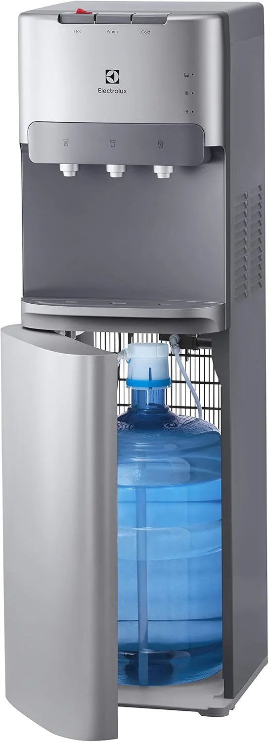 آبسردکن و آبگرمکن ایستاده الکترولوکس با بارگیری از پایین، 3 خروجی آب، آب گرم، سرد و دمای محیط، دارای قفل ایمنی کودک، نشانگر LED، مناسب برای خانه و محل کار، مدل EDBMFDXSG، نقره ای آبسردکن و آبگرمکن ایستاده الکترولوکس با بارگیری از پایین، 3 خروجی آب، آب گرم، سرد و دمای محیط، دارای قفل ایمنی کودک، نشانگر LED، مناسب برای خانه و محل کار، مدل EDBMFDXSG، نقره ای