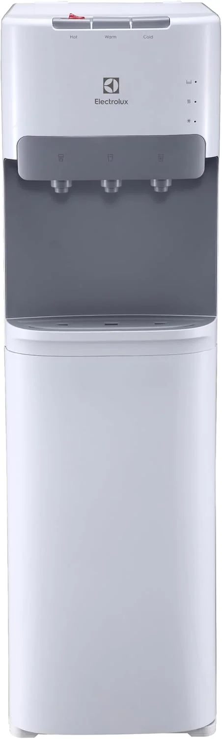 آبسردکن و آبگرمکن ایستاده الکترولوکس با بارگیری از پایین، 3 خروجی آب، آب گرم، سرد و دمای محیط، دارای قفل ایمنی کودک، نشانگر LED، مناسب برای خانه و محل کار، EDBMFDXWG، سفید آبسردکن و آبگرمکن ایستاده الکترولوکس با بارگیری از پایین، 3 خروجی آب، آب گرم، سرد و دمای محیط، دارای قفل ایمنی کودک، نشانگر LED، مناسب برای خانه و محل کار، EDBMFDXWG، سفید