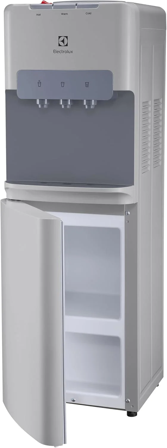 آبسردکن الکترولوکس، بارگیری از بالا، 3 شیر مجهز به آب گرم، سرد و دمای محیط، ایستاده، نشانگر LED، قفل ایمنی کودک برای شیر آب، مناسب برای خانه و محل کار، نقره ای-EQACF1SXSG آبسردکن الکترولوکس، بارگیری از بالا، 3 شیر مجهز به آب گرم، سرد و دمای محیط، ایستاده، نشانگر LED، قفل ایمنی کودک برای شیر آب، مناسب برای خانه و محل کار، نقره ای-EQACF1SXSG