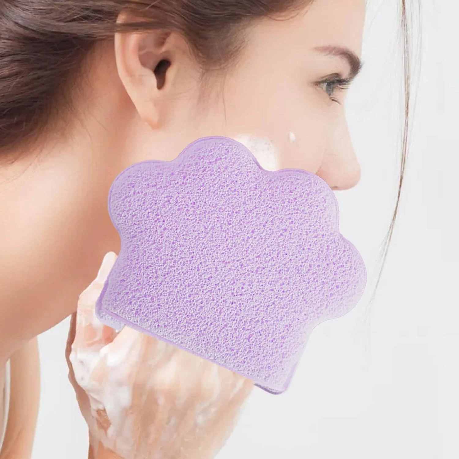 پد شستشوی صورت طرح پنجه گربه ای، پد پاک کننده صورت اسکراب دستکشی برای آلودگی و چربی