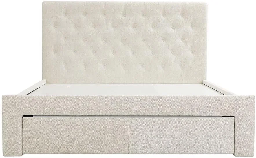 تخت خواب دو نفره دانوب هوم مدل Bacia سایز کوئین 150X200 با 2 کشو در قسمت جلویی | طراحی مدرن و مقاوم، مبلمان قاب تخت خواب چوبی | تخت خواب های آرام و راحت، ابعاد: طول 218 x عرض 162 x ارتفاع 111 سانتی متر - بژ تخت خواب دو نفره دانوب هوم مدل Bacia سایز کوئین 150X200 با 2 کشو در قسمت جلویی | طراحی مدرن و مقاوم، مبلمان قاب تخت خواب چوبی | تخت خواب های آرام و راحت، ابعاد: طول 218 x عرض 162 x ارتفاع 111 سانتی متر - بژ