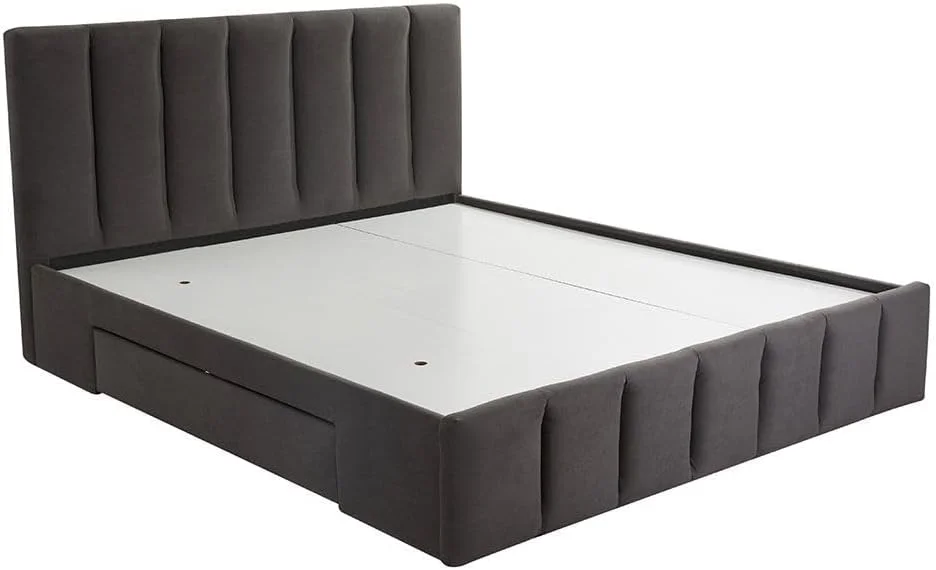 تخت خواب دو نفره کینگ دانوب هوم ویستا 180X200 به همراه 4 کشو | طراحی مدرن و مستحکم، مبلمان قاب تخت خواب چوبی | تخت خواب های آرام و راحت L 220 x W 191 x H 111 سانتی متر - مشکی تخت خواب دو نفره کینگ دانوب هوم ویستا 180X200 به همراه 4 کشو | طراحی مدرن و مستحکم، مبلمان قاب تخت خواب چوبی | تخت خواب های آرام و راحت L 220 x W 191 x H 111 سانتی متر - مشکی