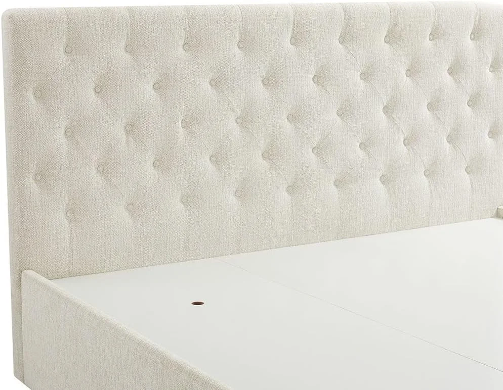 تخت خواب دو نفره کینگ دانوب هوم مدل Bacia با ابعاد 180X200 به همراه 2 کشو در قسمت جلویی | طراحی مدرن و مستحکم، مبلمان قاب تخت خواب چوبی | تخت خواب های آرام و راحت، ابعاد: طول 218 x عرض 191 x ارتفاع 111 سانتی متر - بژ تخت خواب دو نفره کینگ دانوب هوم مدل Bacia با ابعاد 180X200 به همراه 2 کشو در قسمت جلویی | طراحی مدرن و مستحکم، مبلمان قاب تخت خواب چوبی | تخت خواب های آرام و راحت، ابعاد: طول 218 x عرض 191 x ارتفاع 111 سانتی متر - بژ