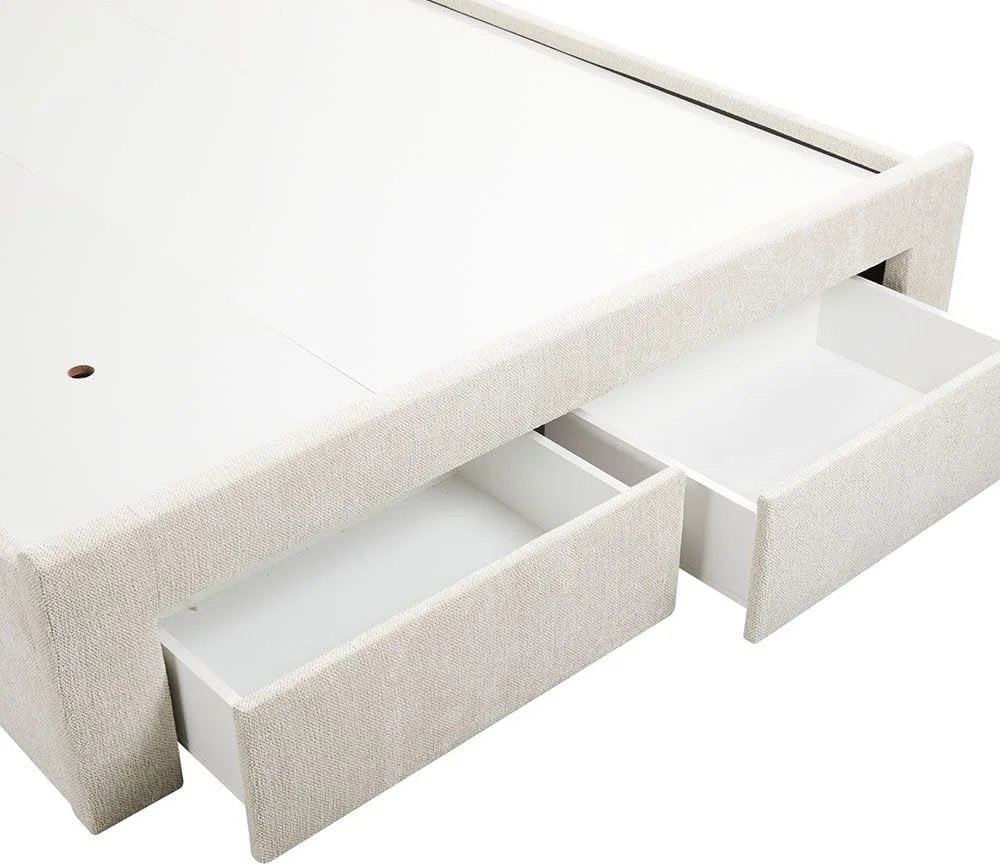 تخت خواب دو نفره دانوب هوم مدل Bacia سایز کوئین 150X200 با 2 کشو در قسمت جلویی | طراحی مدرن و مقاوم، مبلمان قاب تخت خواب چوبی | تخت خواب های آرام و راحت، ابعاد: طول 218 x عرض 162 x ارتفاع 111 سانتی متر - بژ تخت خواب دو نفره دانوب هوم مدل Bacia سایز کوئین 150X200 با 2 کشو در قسمت جلویی | طراحی مدرن و مقاوم، مبلمان قاب تخت خواب چوبی | تخت خواب های آرام و راحت، ابعاد: طول 218 x عرض 162 x ارتفاع 111 سانتی متر - بژ