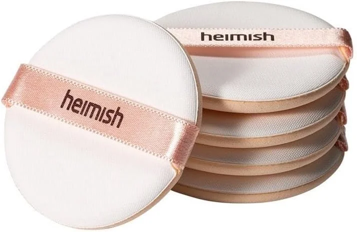 heimish Artless Rubycell Puff 5 pcs | Soft Cushion Puff | Foundation Cushion Makeup Tool, Angled Design, Flawless Makeup, Wet and Dry Use
