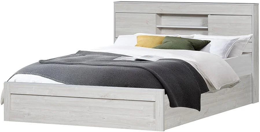 تخت خواب دو نفره دانوب هوم مدل Tisley با ابعاد 150 در 200 به همراه فضای ذخیره سازی زیر تخت | طراحی مدرن و مقاوم، قاب تخت خواب چوبی | تخت خواب های آرام و راحت با ابعاد 216.4 طول، 158.5 عرض و 100 ارتفاع - رنگ بلوط روشن / سنگ مرمر مصنوعی سفید تخت خواب دو نفره دانوب هوم مدل Tisley با ابعاد 150 در 200 به همراه فضای ذخیره سازی زیر تخت | طراحی مدرن و مقاوم، قاب تخت خواب چوبی | تخت خواب های آرام و راحت با ابعاد 216.4 طول، 158.5 عرض و 100 ارتفاع - رنگ بلوط روشن / سنگ مرمر مصنوعی سفید