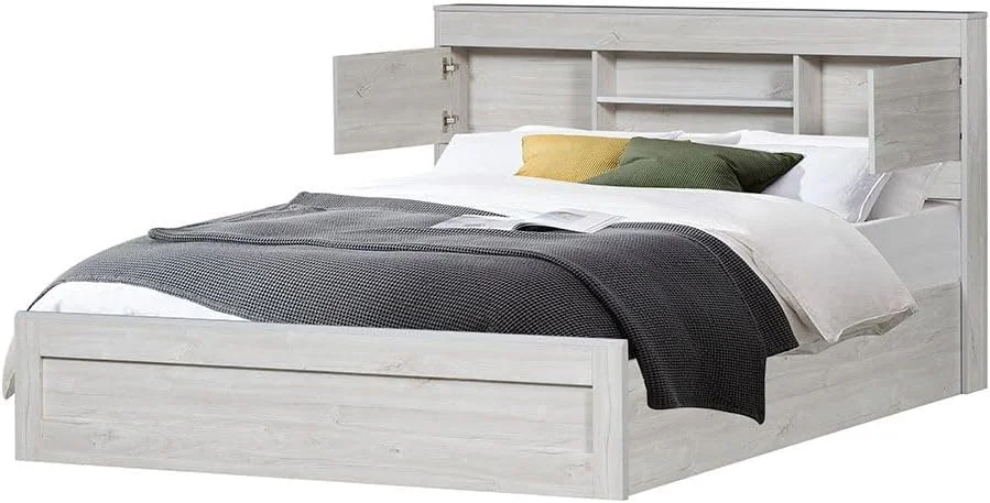 تخت خواب دو نفره دانوب هوم مدل Tisley با ابعاد 150 در 200 به همراه فضای ذخیره سازی زیر تخت | طراحی مدرن و مقاوم، قاب تخت خواب چوبی | تخت خواب های آرام و راحت با ابعاد 216.4 طول، 158.5 عرض و 100 ارتفاع - رنگ بلوط روشن / سنگ مرمر مصنوعی سفید تخت خواب دو نفره دانوب هوم مدل Tisley با ابعاد 150 در 200 به همراه فضای ذخیره سازی زیر تخت | طراحی مدرن و مقاوم، قاب تخت خواب چوبی | تخت خواب های آرام و راحت با ابعاد 216.4 طول، 158.5 عرض و 100 ارتفاع - رنگ بلوط روشن / سنگ مرمر مصنوعی سفید