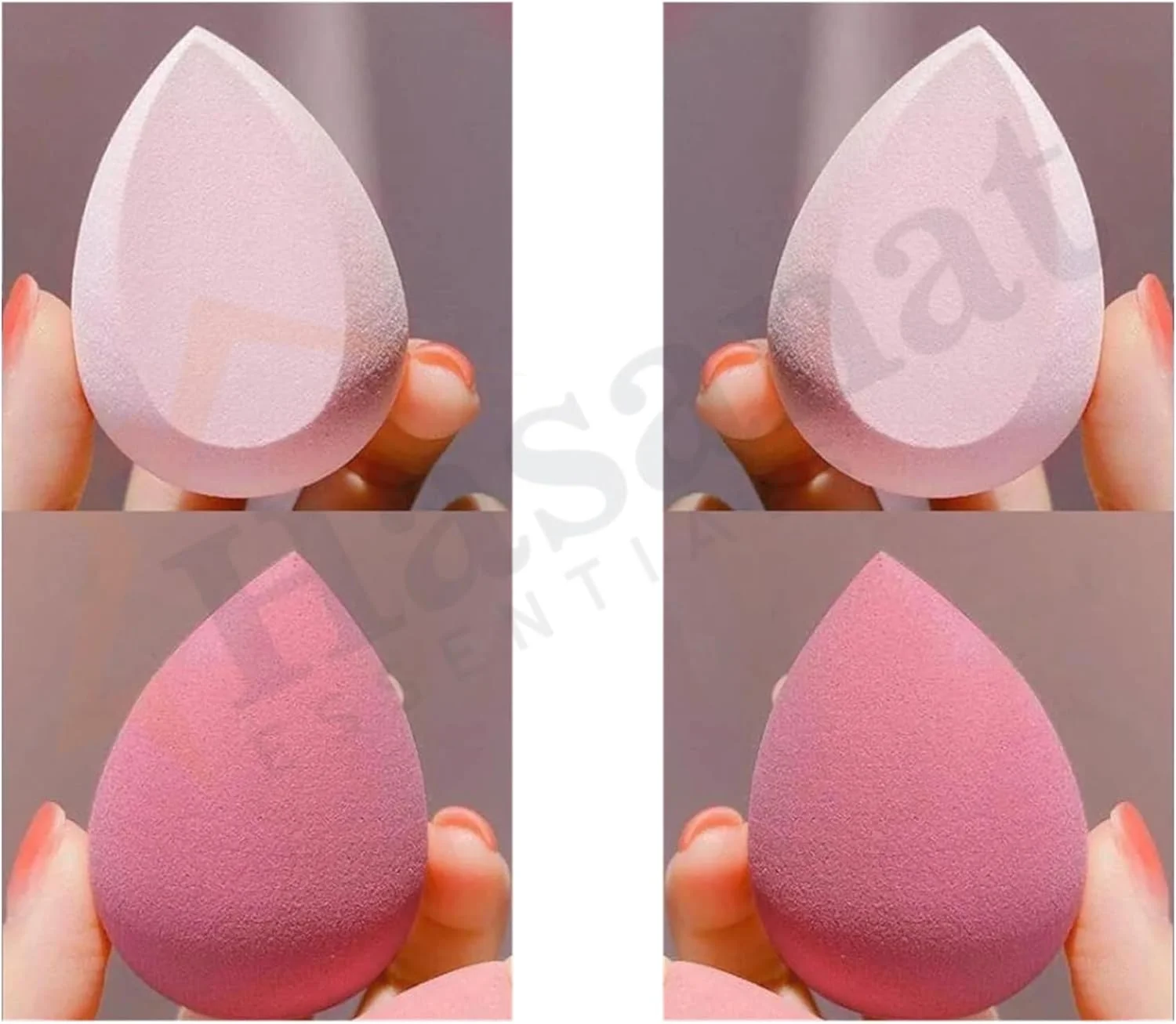 اسفنج آرایشی تخم مرغی حسنات Essentials، مجموعه 4 عددی اسفنج آرایشی، بیوتی بلندر، اسفنج آرایشی، بلندر آرایشی مناسب برای کانسیلر، کرم پودر مایع، رژگونه و پودر فیکس، صورتی اسفنج آرایشی تخم مرغی حسنات Essentials، مجموعه 4 عددی اسفنج آرایشی، بیوتی بلندر، اسفنج آرایشی، بلندر آرایشی مناسب برای کانسیلر، کرم پودر مایع، رژگونه و پودر فیکس، صورتی