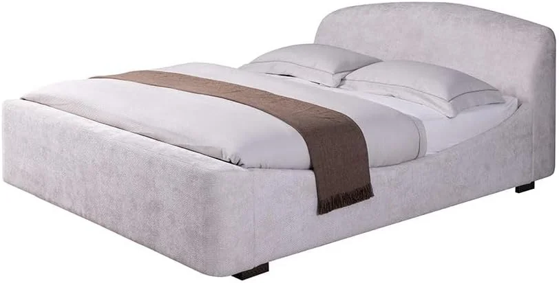 تخت خواب دو نفره کینگ مدل دانوب هوم بوت با روکش پارچه ای، ابعاد 180 در 200 | طراحی مدرن، مبلمان قاب تخت خواب چوبی | تخت خواب راحت (تشک شامل نمی شود) - کرم تیره تخت خواب دو نفره کینگ مدل دانوب هوم بوت با روکش پارچه ای، ابعاد 180 در 200 | طراحی مدرن، مبلمان قاب تخت خواب چوبی | تخت خواب راحت (تشک شامل نمی شود) - کرم تیره