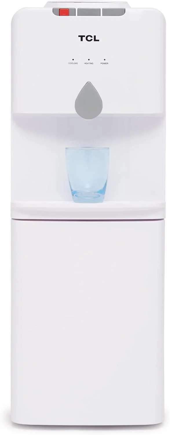 آبسردکن ایستاده تی سی ال، آب گرم، سرد و معمولی، 3 شیر، قفل ایمنی کودک، اندازه جمع و جور، ایده آل برای خانه، آشپزخانه، دفتر و آبدارخانه، سفید - TY-LWYR19W