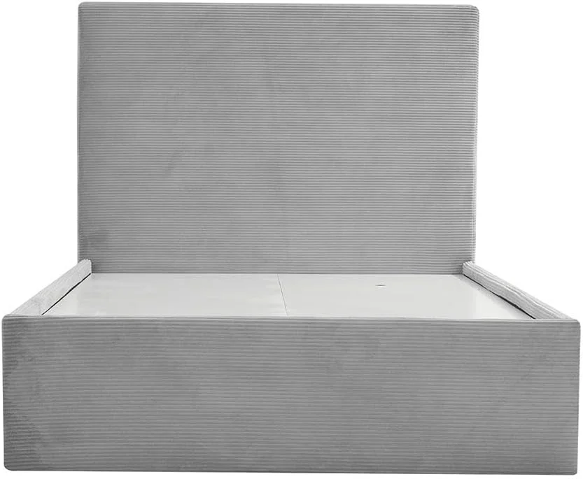 تخت خواب یک نفره نوجوان دانوب هوم مدل Wesley با ابعاد 120X200 به همراه کشو | طراحی مدرن و مستحکم، مبلمان تخت خواب یک نفره چوبی | تخت خواب های آرام و راحت، ابعاد: طول 218 x عرض 130 x ارتفاع 121 سانتی متر - خاکستری تیره