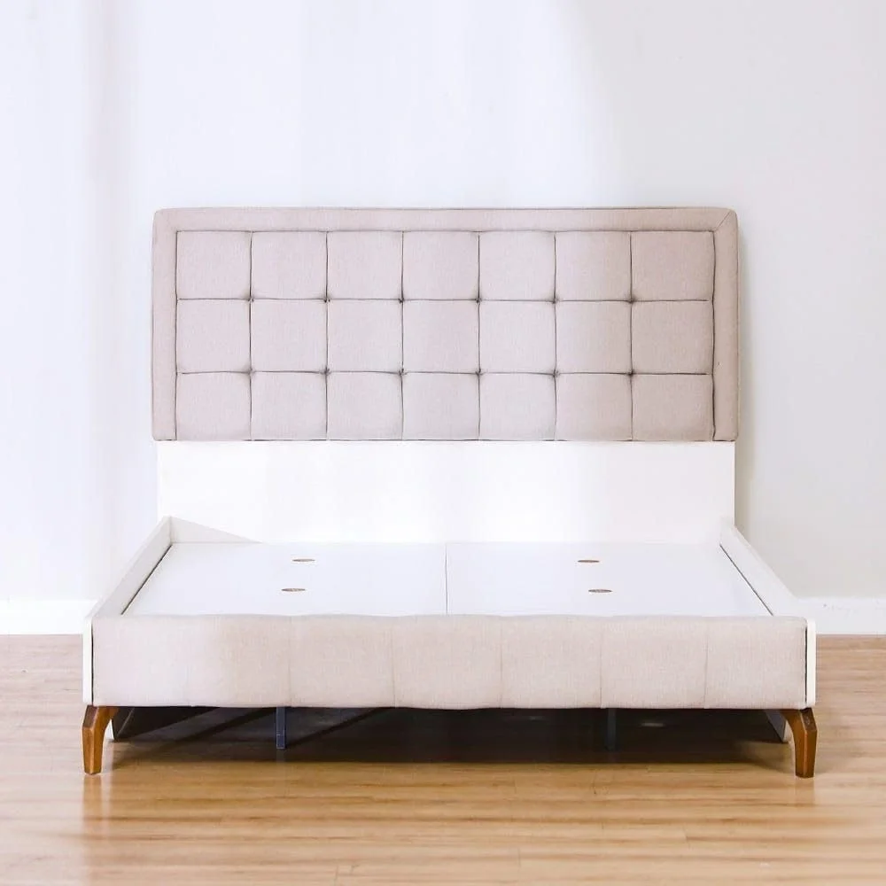 تخت یک نفره دانوب هوم مدل Gordion سایز 120X200 | طراحی مدرن و مستحکم، تخت خواب چوبی یک نفره | تخت خواب های آرام و راحت، ابعاد: طول 130 x عرض 208.6 x ارتفاع 118 سانتی متر - کرم روشن تخت یک نفره دانوب هوم مدل Gordion سایز 120X200 | طراحی مدرن و مستحکم، تخت خواب چوبی یک نفره | تخت خواب های آرام و راحت، ابعاد: طول 130 x عرض 208.6 x ارتفاع 118 سانتی متر - کرم روشن