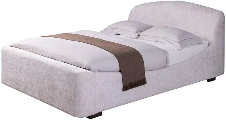 تخت خواب دو نفره پارچه ای دانوب هوم مدل Boat سایز 150 در 200 | طراحی مدرن، مبلمان قاب تخت خواب چوبی | تخت خواب راحت (تشک شامل نمی شود) - کرم تیره تخت خواب دو نفره پارچه ای دانوب هوم مدل Boat سایز 150 در 200 | طراحی مدرن، مبلمان قاب تخت خواب چوبی | تخت خواب راحت (تشک شامل نمی شود) - کرم تیره