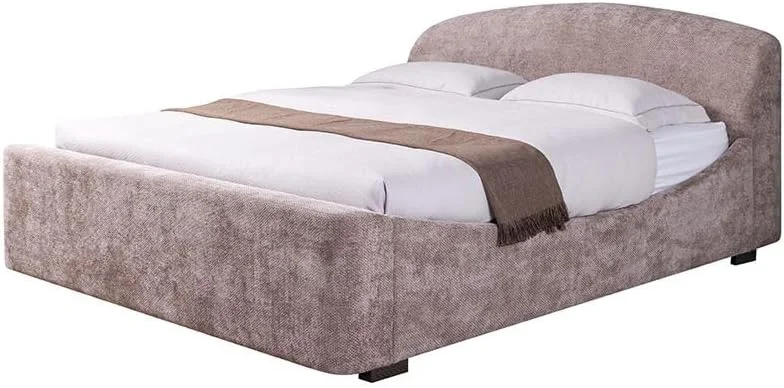 تخت خواب دو نفره کینگ مدل دانوب هوم بوت با روکش پارچه ای، ابعاد 180 در 200 | طراحی مدرن، مبلمان قاب تخت خواب چوبی | تخت خواب راحت (تشک شامل نمی شود) - قهوه ای تخت خواب دو نفره کینگ مدل دانوب هوم بوت با روکش پارچه ای، ابعاد 180 در 200 | طراحی مدرن، مبلمان قاب تخت خواب چوبی | تخت خواب راحت (تشک شامل نمی شود) - قهوه ای