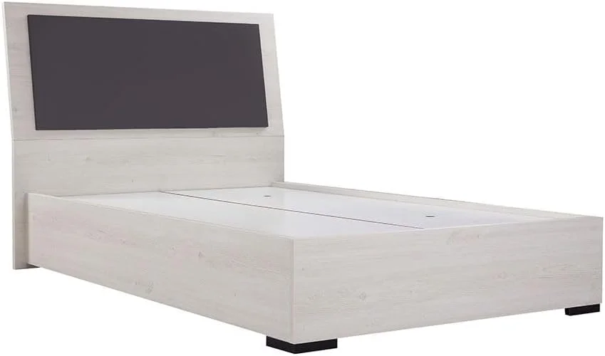 تخت یک نفره 120x200 پلتورا Danube Home با چراغ های LED | مبلمان تخت خواب یک نفره چوبی با طراحی مدرن و مستحکم | تخت خواب راحت (تشک شامل نمی شود) L211xW137xH115cm-بلوط خاکستری تخت یک نفره 120x200 پلتورا Danube Home با چراغ های LED | مبلمان تخت خواب یک نفره چوبی با طراحی مدرن و مستحکم | تخت خواب راحت (تشک شامل نمی شود) L211xW137xH115cm-بلوط خاکستری